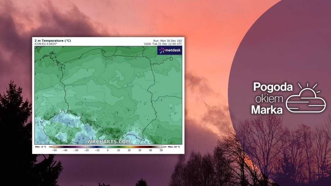 niebo czerwone od wschodzącego słońca