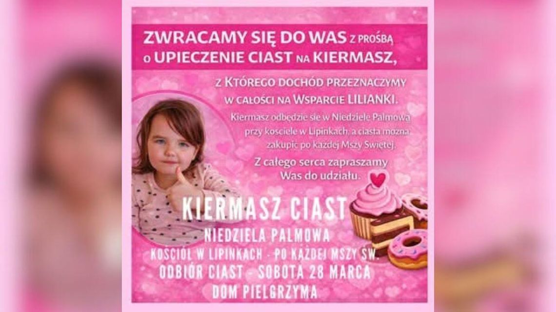 zdjęcie przedstawia zapowiedz wydarzenia charytatywnego