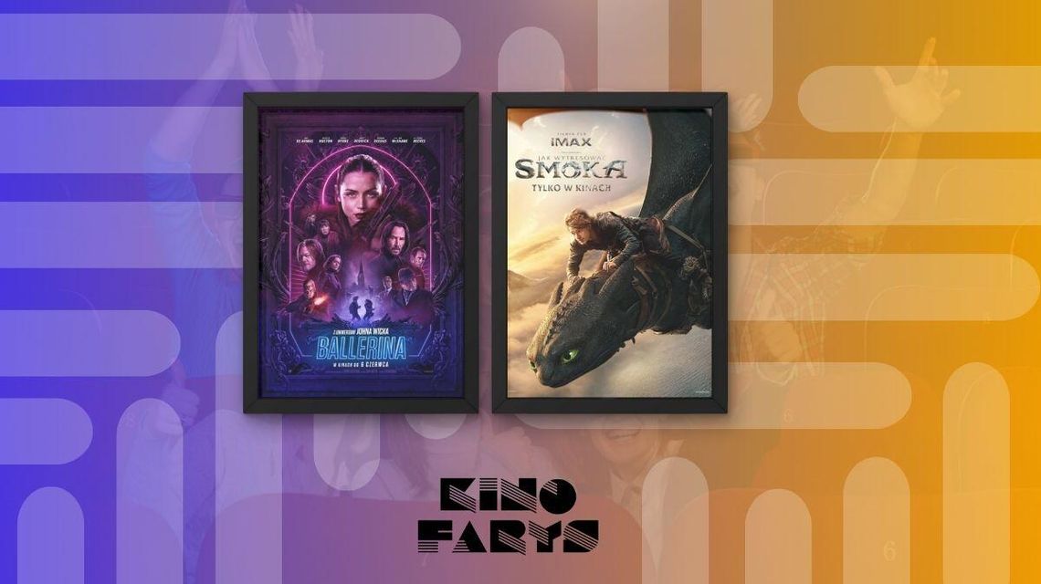 Plakaty filmów wyświetlanych w kinie Farys w Bieczu