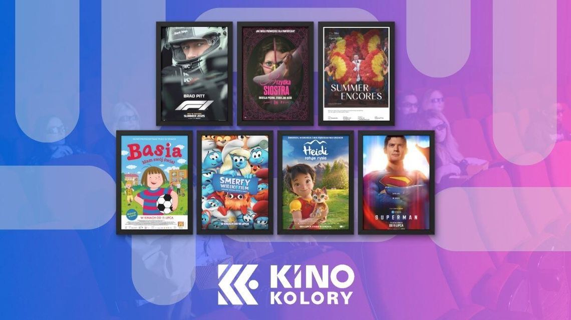 Plakaty filmów wyświetlanych w Kinie Kolory w Gorlicach
