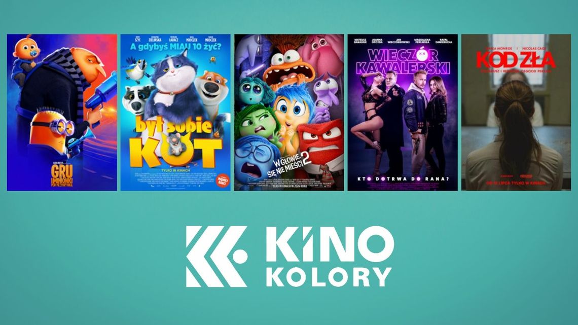 Plakaty filmów wyświetlanych w Kinie Kolory w Gorlicach