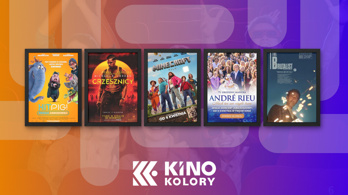 Plakaty filmów wyświetlanych w Kinie Kolory w Gorlicach