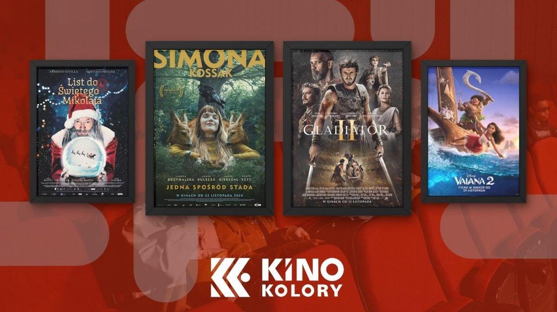 Plakaty filmów wyświetlanych w Kinie Kolory w Gorlicach