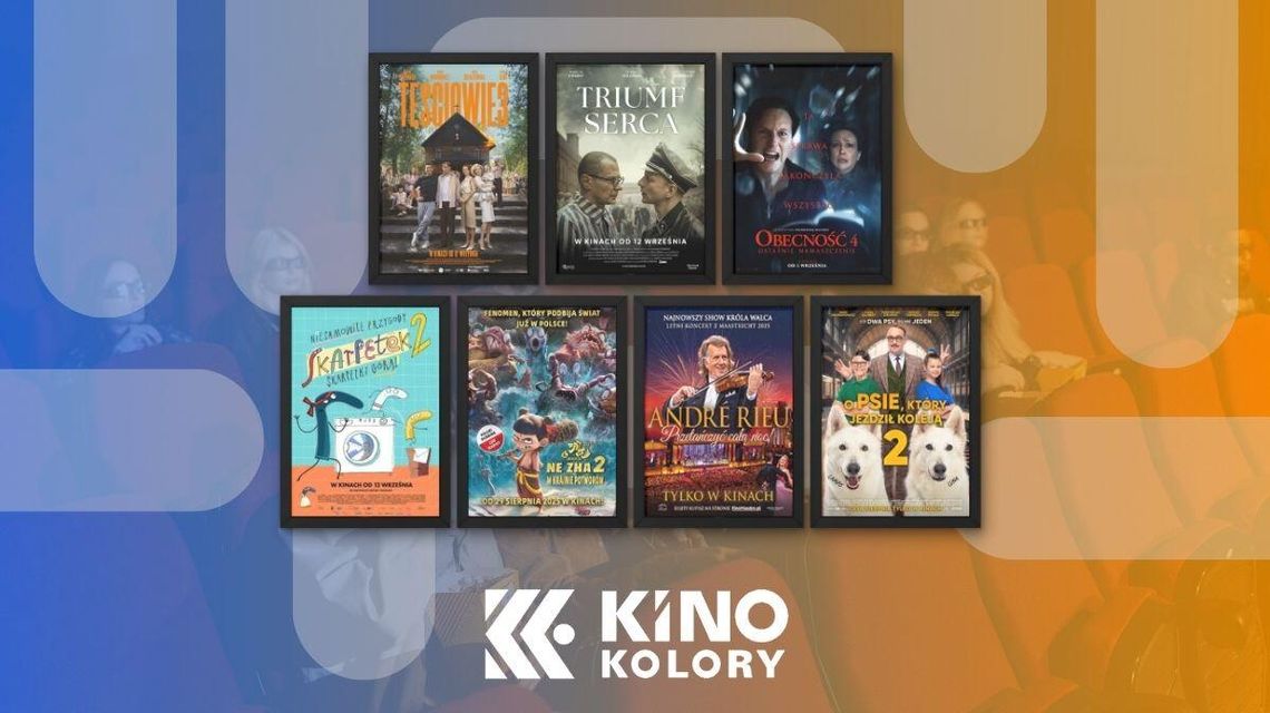 Plakaty filmów wyświetlanych w Kinie Kolory w Gorlicach