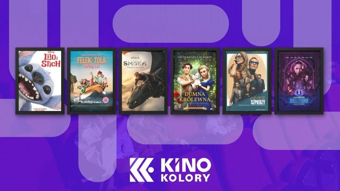 Plakaty filmów wyświetlanych w Kinie Kolory w Gorlicach