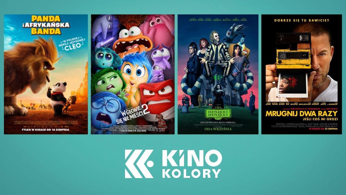 Plakaty filmów wyświetlanych w Kinie Kolory w Gorlicach