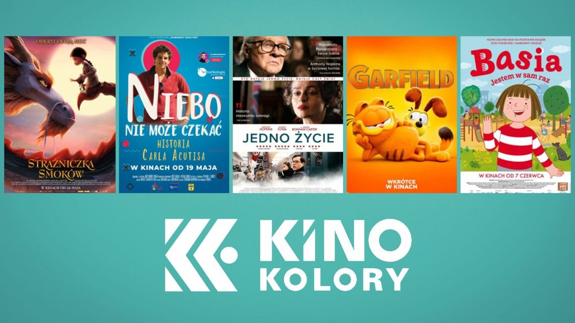 Plakaty filmów wyświetlanych w Kinie Kolory w Gorlicach