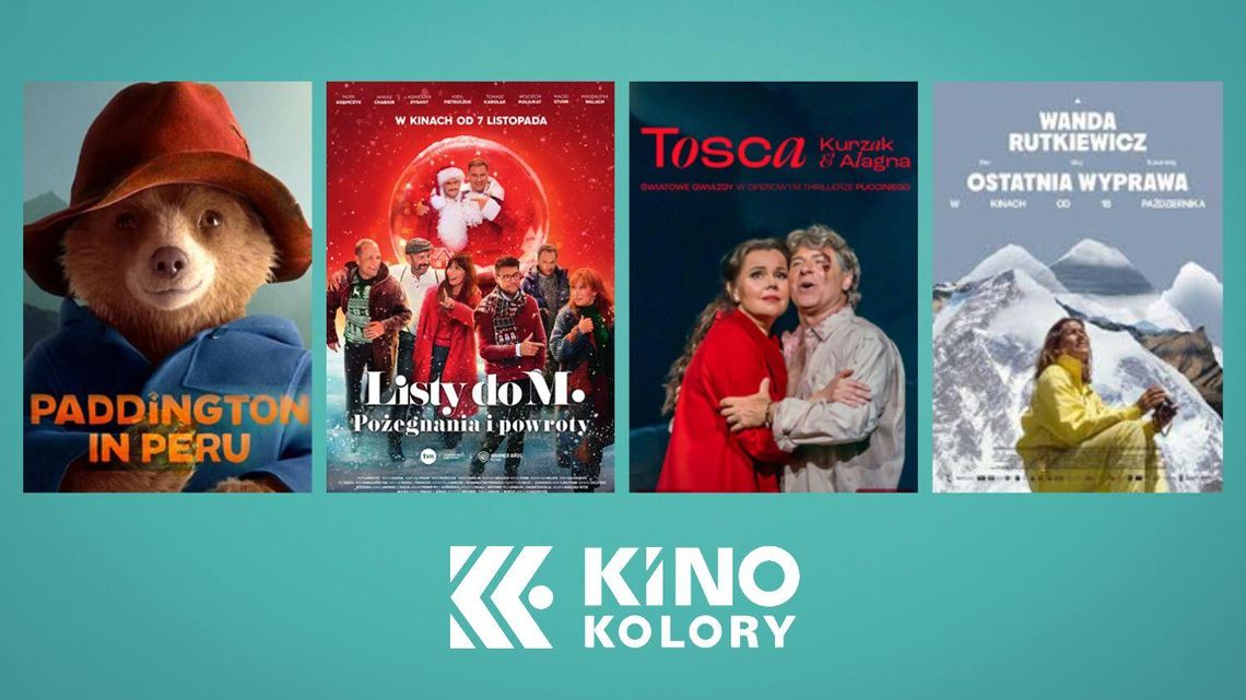 Plakaty filmów wyświetlanych w Kinie Kolory w Gorlicach