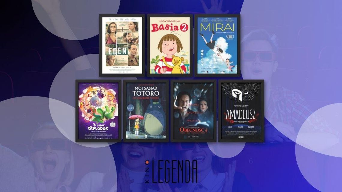 Plakaty filmów wyświetlanych w kinie Legenda w Gorlicach