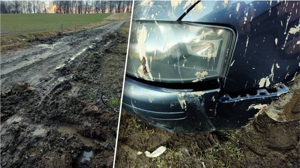 Kobylanka. Na gminnej drodze można uszkodzić samochód. Przekonała się o tym nasza Czytelniczka