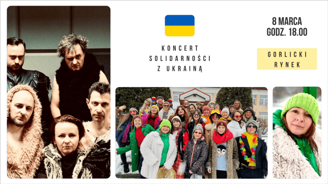 Koncert solidarności z Ukrainą na gorlickim Rynku