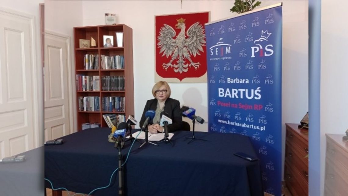 Konferencja poseł Barbary Bartuś