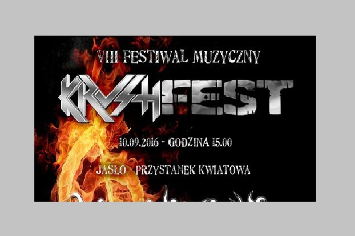 Krushfest już w najbliższą sobotę