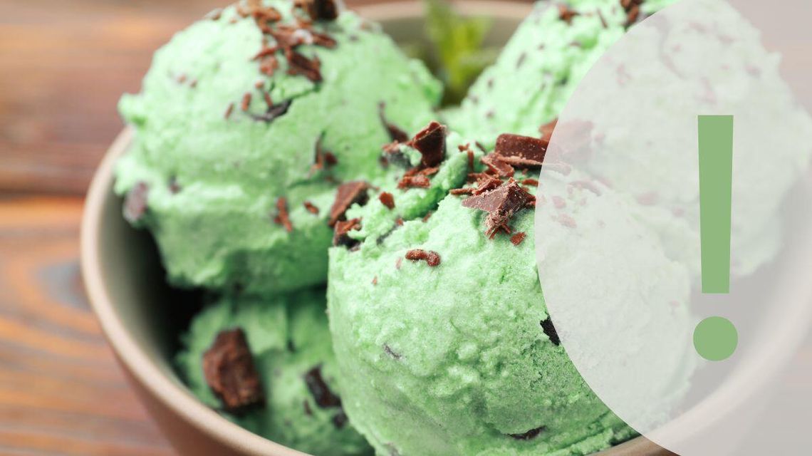 Zdjęcie przedstawia lody