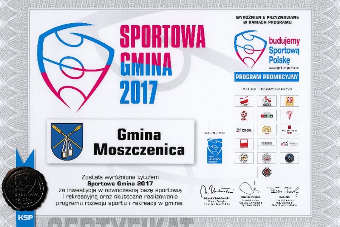 Lipinki i Moszczenica z pociągiem do sportu