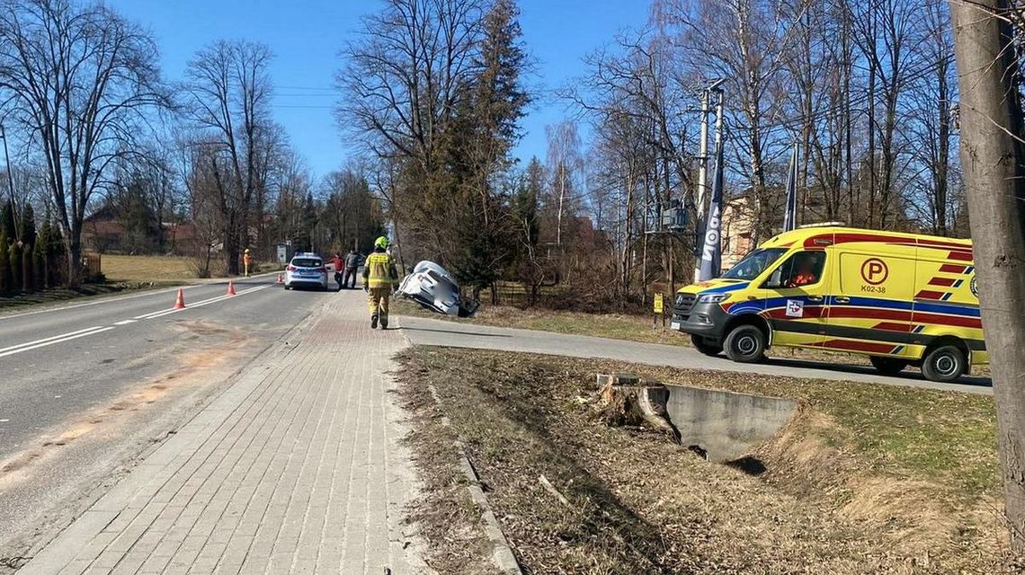 Łużna. Zderzenie opla i toyoty. Są poszkodowani [FOTO]
