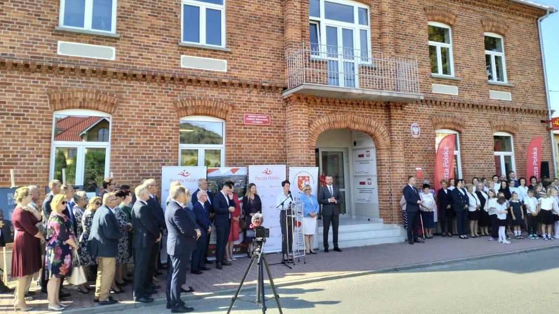 Budynek Gminnego Ośrodka Pomocy Społecznej i Poczty Polskiej w Łużnej