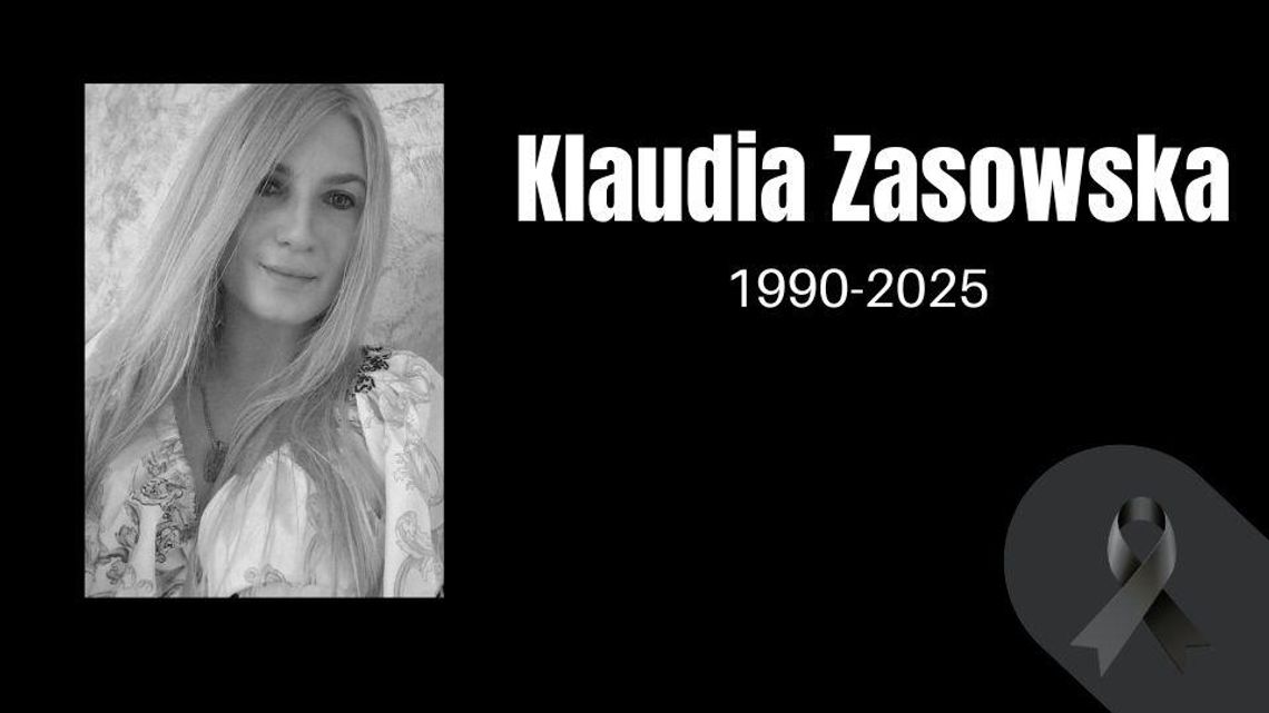 Nie żyje Klaudia Zasowska zdjęcie przedstawia czarno-białe zdjęcie kobiety