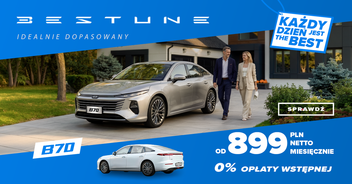 Nowy SUV za 77 700 zł? Sedan za 899 zł miesięcznie? Marka Bestune wchodzi na rynek z mocną ofertą!