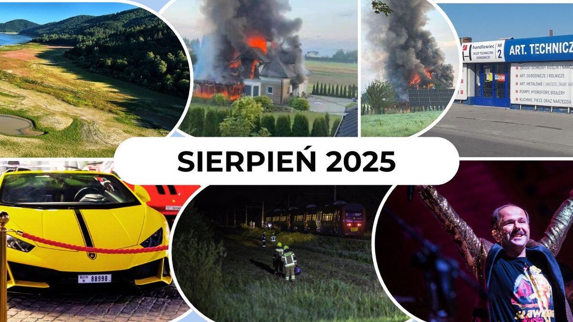 zdjęcie przedstawia twarze osób i domy