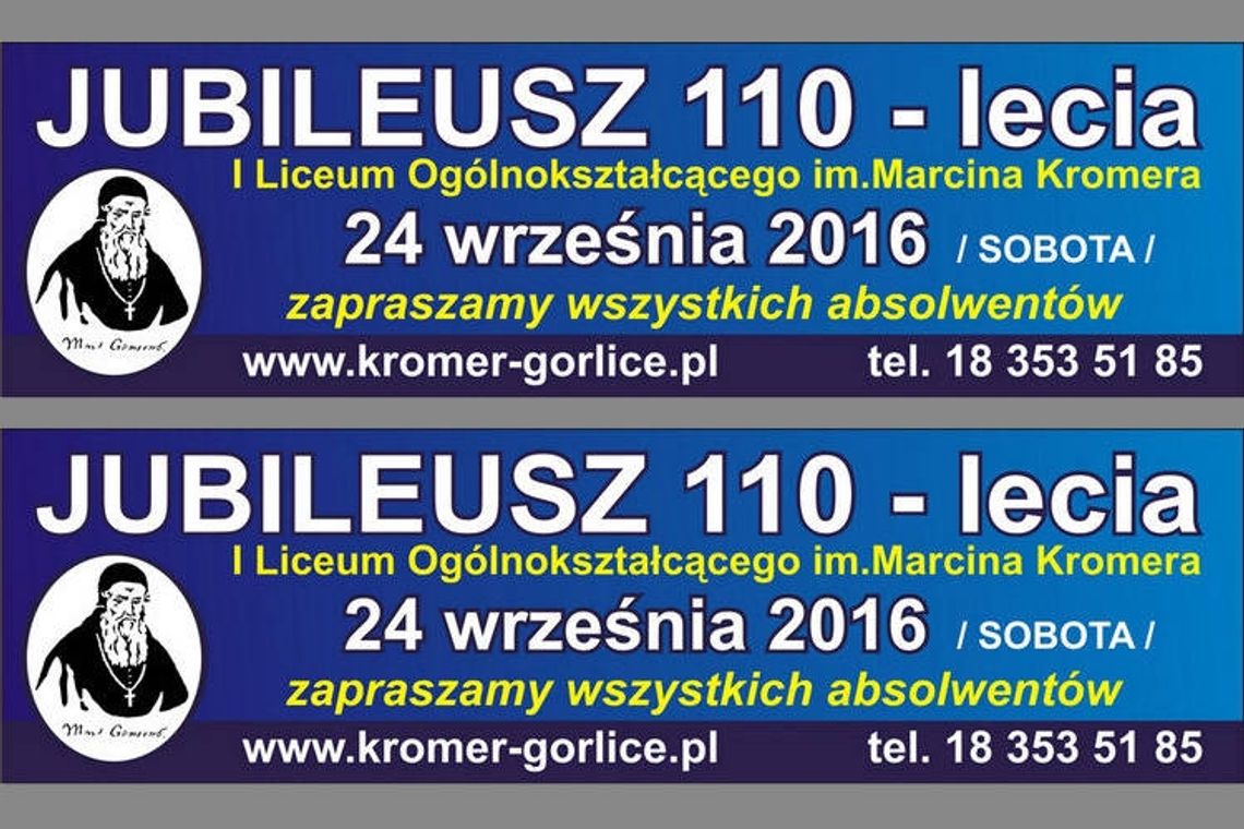 Obchody Jubileuszu 110–lecia Liceum Ogólnokształcącego im. M. Kromera