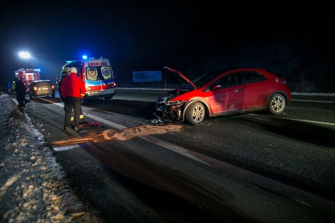 Obwodnica Biecza: kolizja dwóch hond