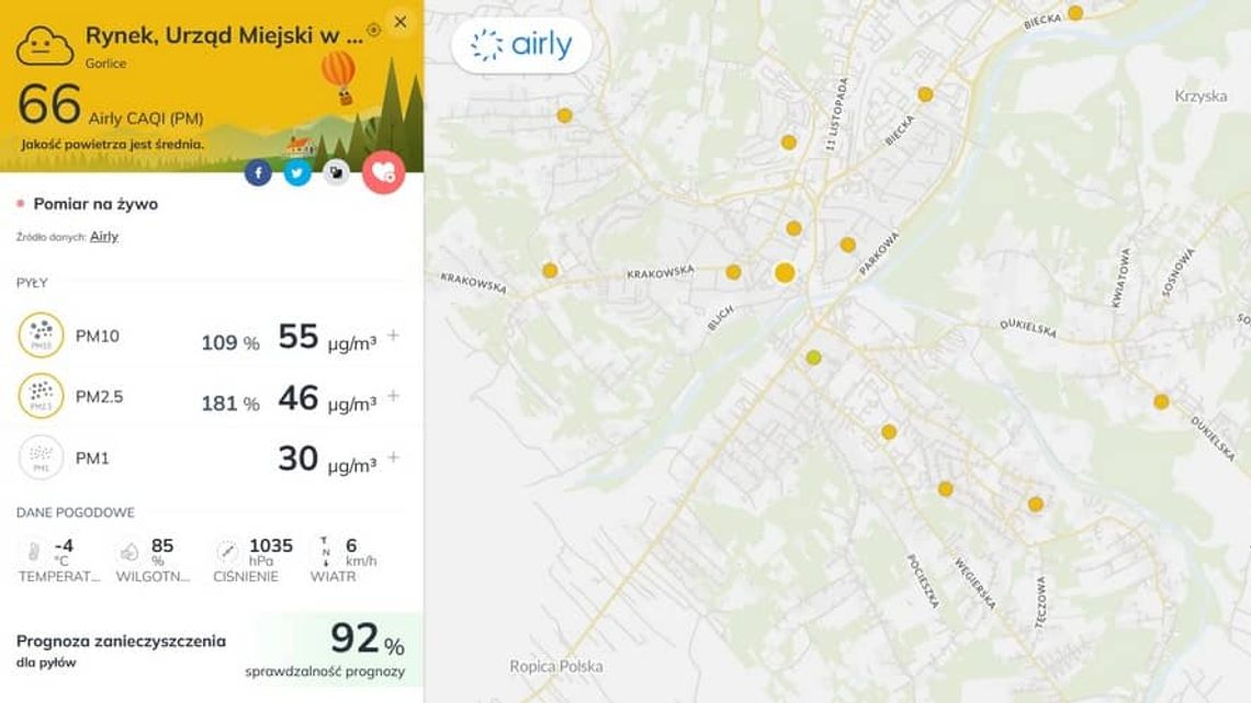 Ostrzeżenie. Chłód za oknem, zanieczyszczenia w powietrzu