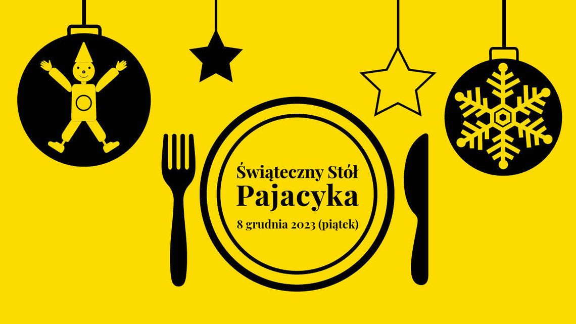 Plakat promujący „Świąteczny Stół Pajacyka”