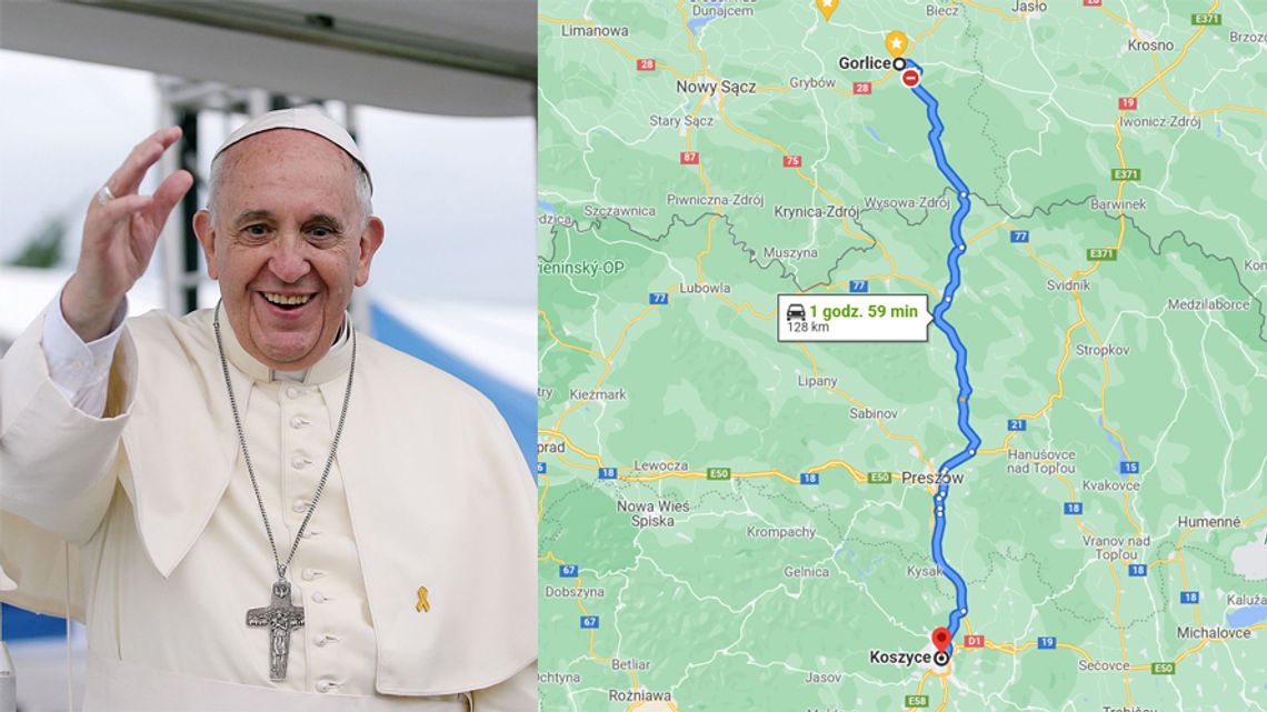 Papież Franciszek pojawi się niedaleko Gorlic