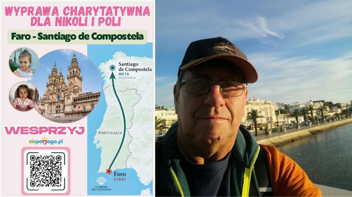 Pierwszy dzień wyprawy z Faro do Santiago za Arturem. Ruszył w drogę dla Nikoli i Poli [LIVE]