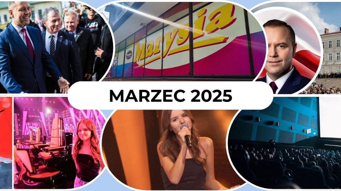 Podsumowujemy mijający rok. Dziś czas na marzec 2025 zdjęcie przedstawia kilka osób i miejsc w Gorlicach