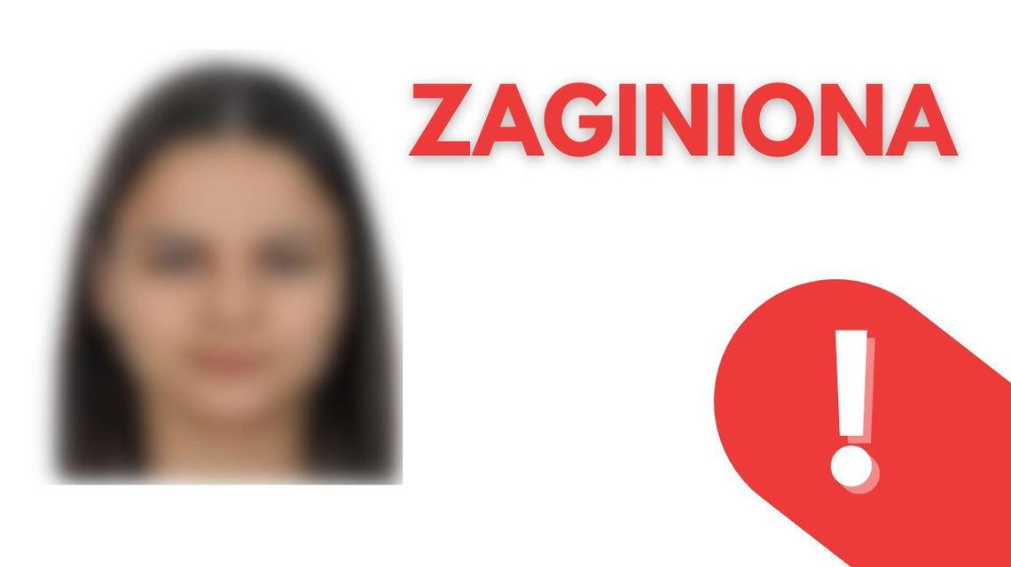 zdjęcie przedstawia kolorowe zdjęcie dziewczynki, obok napis zaginiona