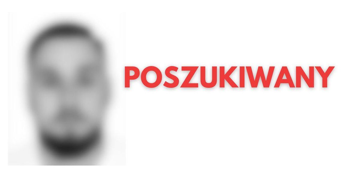 czarno-biały portret mężczyzny, obok napis poszukiwany