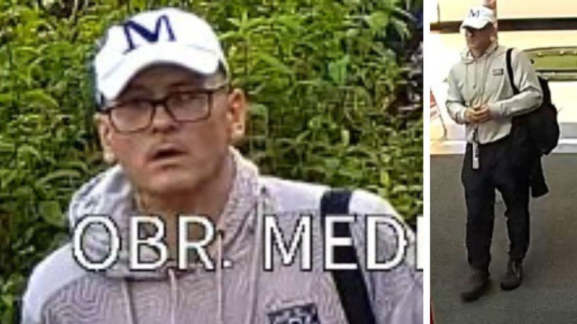 Zdjęcie przedstawia poszukiwanego mężczyznę