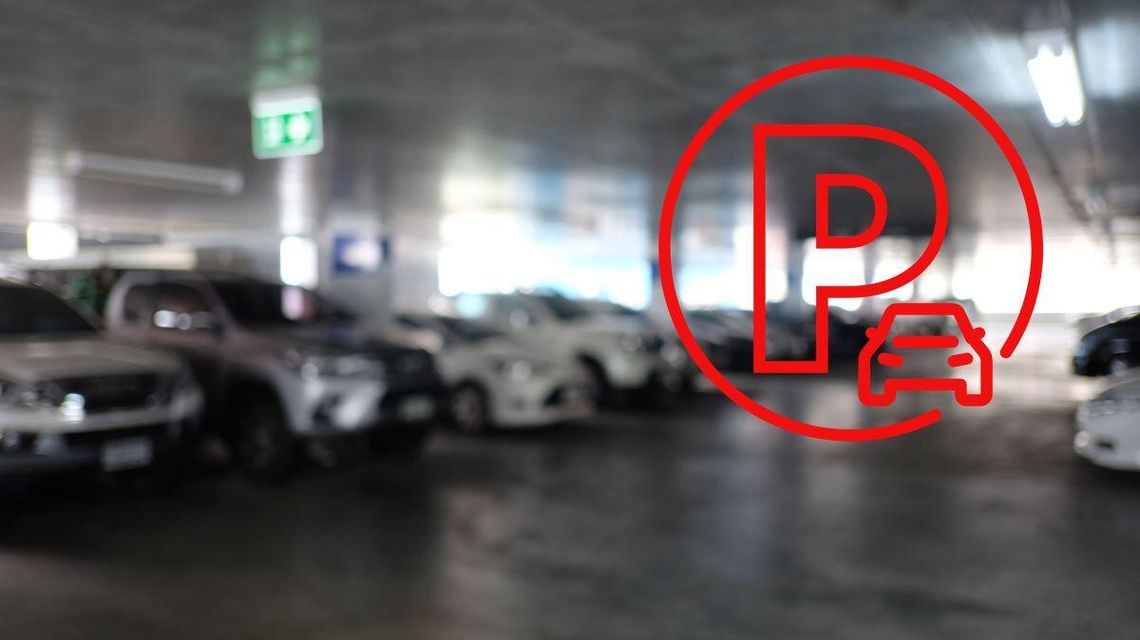 zdjęcie przedstawia parking