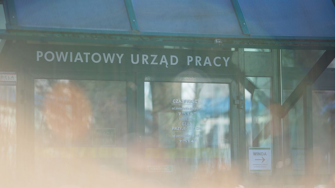 Praca w Gorlicach. Sprawdzamy najnowsze propozycje zatrudnienia drzwi do przeszklonego budynku urzędu pracy w gorlicach