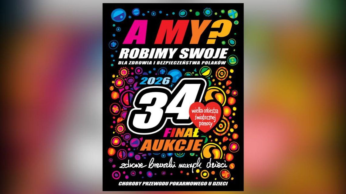 zdjęcie przedstawia plakat graficzny wośp