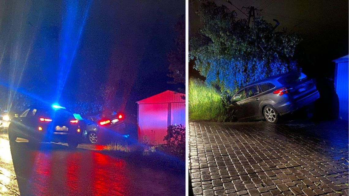 zdjęcie przedstawia pojazd w rowie