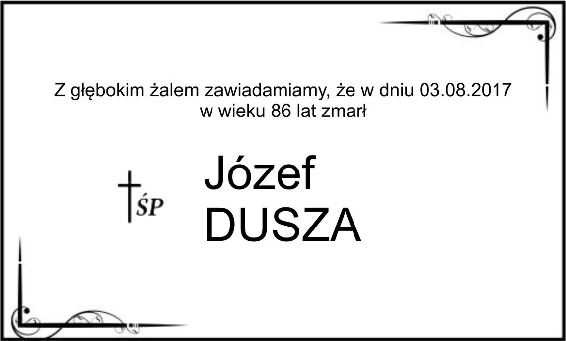 ś.p. Józef Dusza