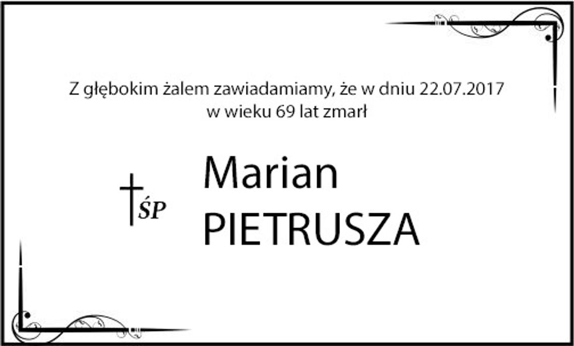 ś.p. Marian Pietrusza