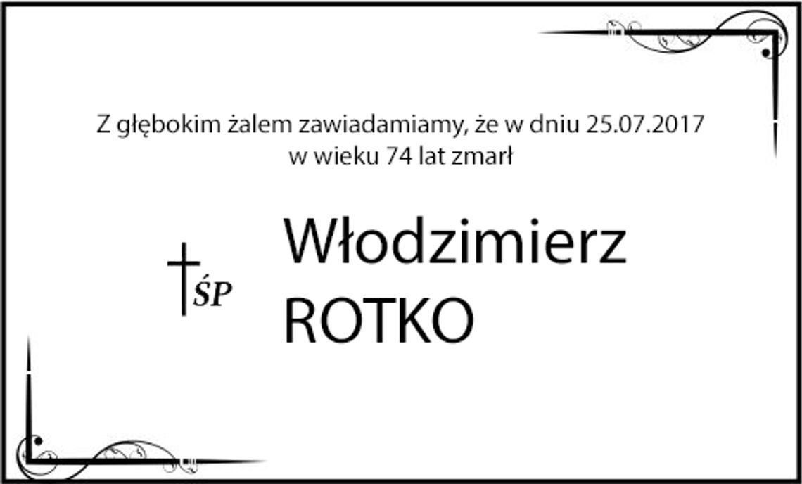 ś.p. Włodzimierz Rotko