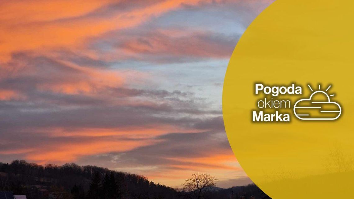 Środa będzie stabilnym dniem | Prognoza pogody na dziś - halogorlice.info zdjęcie przedstawia pomarańczowe chmury