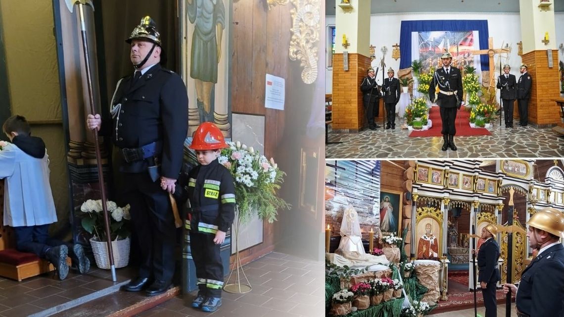 Strażacy mali i duzi czuwali przy Grobach Pańskich w regionie [FOTO]