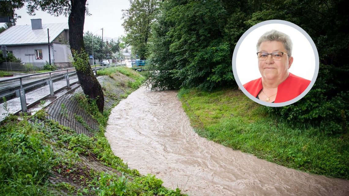 Stróżowianka w Gorlicach ma zostać oczyszczona. Radna Maria Piecuch interweniowała w tej sprawie potok płynący obok ul. Stróżowskiej w Gorlicach