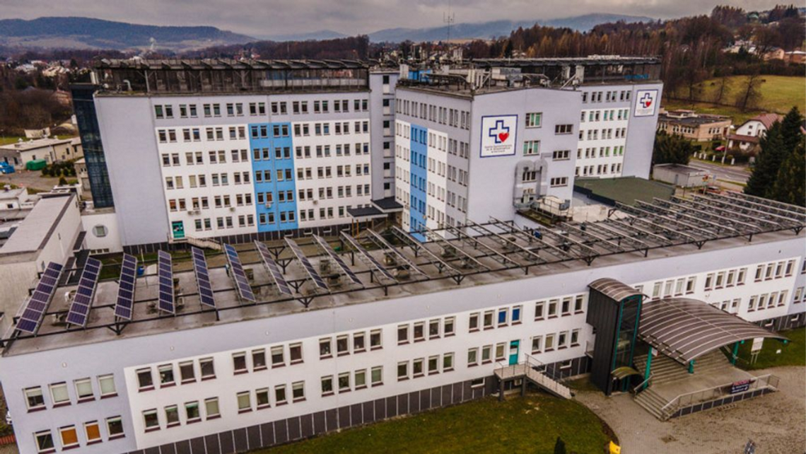 zdjęcie przedstawia szpital w Gorlicach