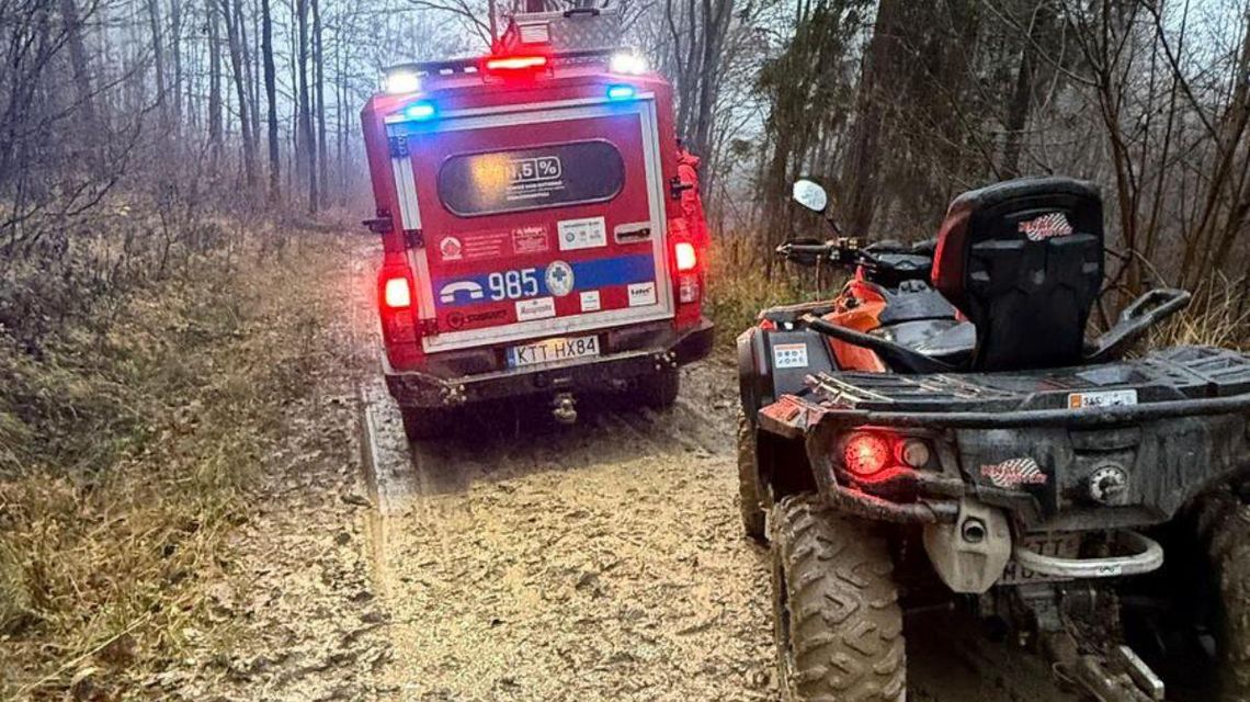 zdjęcie przedstawia pojazd GOPR i quada ratunkowego