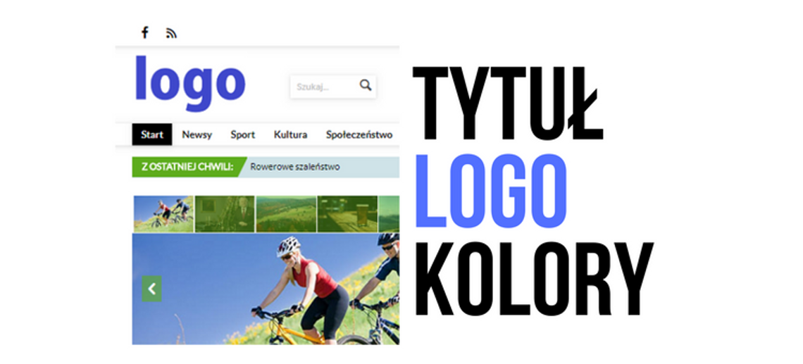 Tytuł, logo i kolorystyka twojej nowej strony