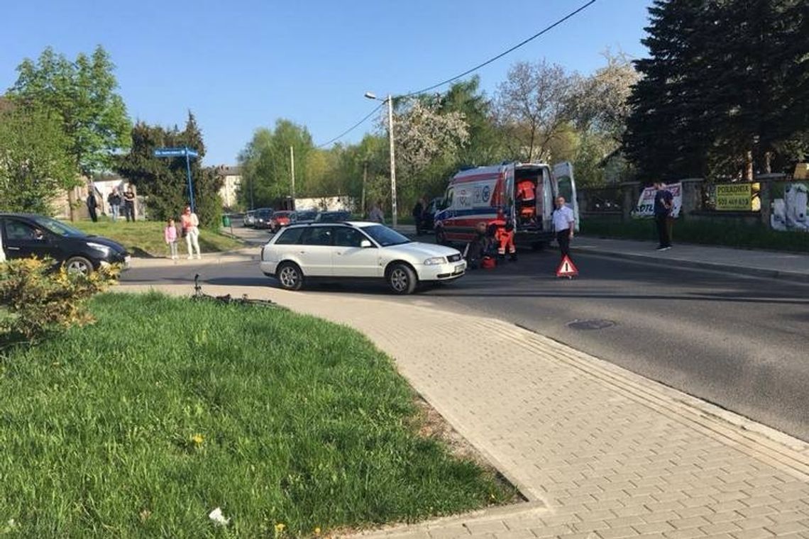 Ulica Korczaka: potrącenie rowerzysty