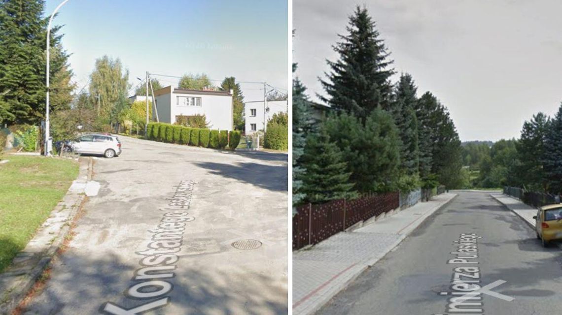 Zdjęcie przedstawia ulice Gorlic