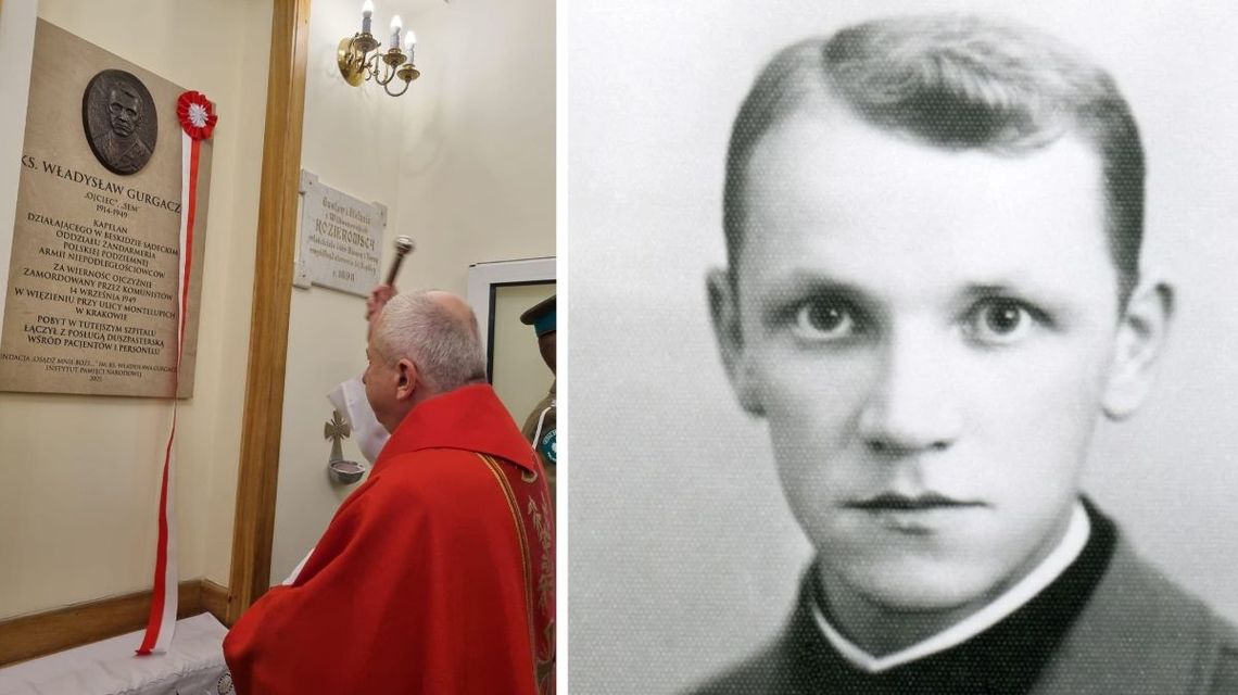 Odsłonięcie tablicy upamiętniającej ks. Władysława Gurgacza